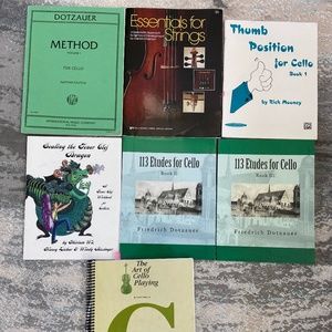 Beginning and Intermediate Cello Books